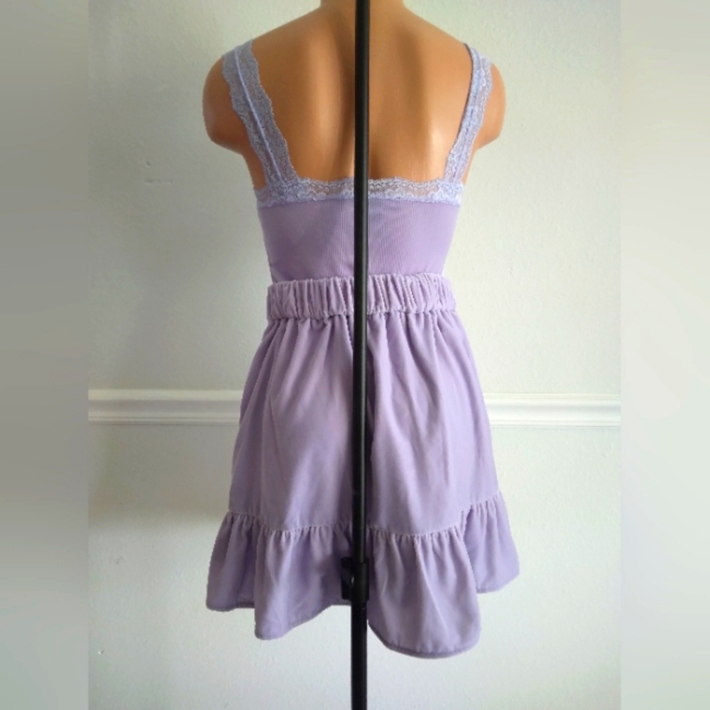 J. Crew Lilac Velvet Ruffle Skirt - Picture 4 of 6